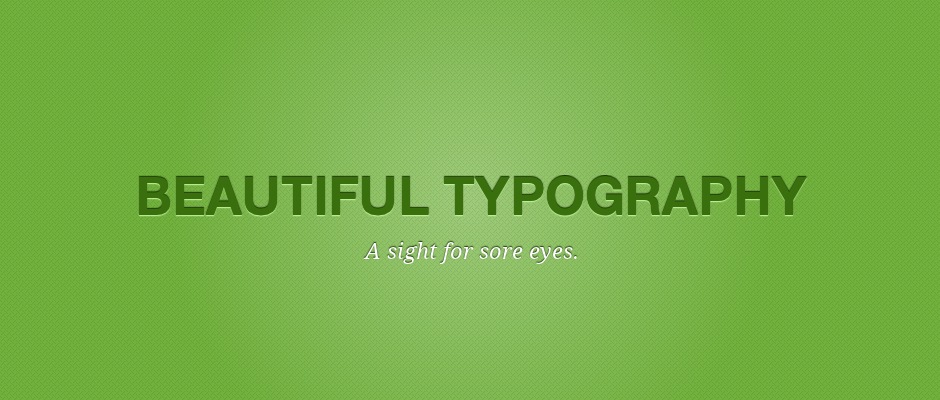 Beautiful Typography